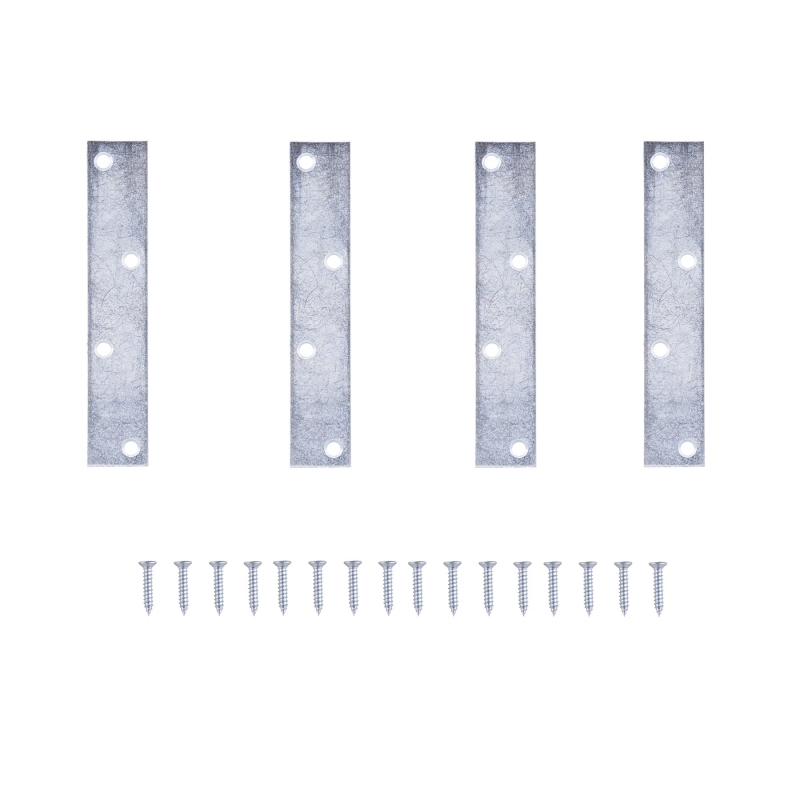 ProSource MP-Z06-C4PS Mending Plate, 6 in L, 1-1/8 in W, Steel, Screw Mounting
